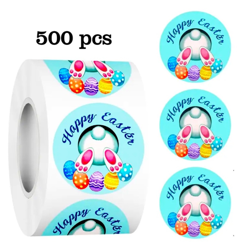 500 Easter Thank You Stickers